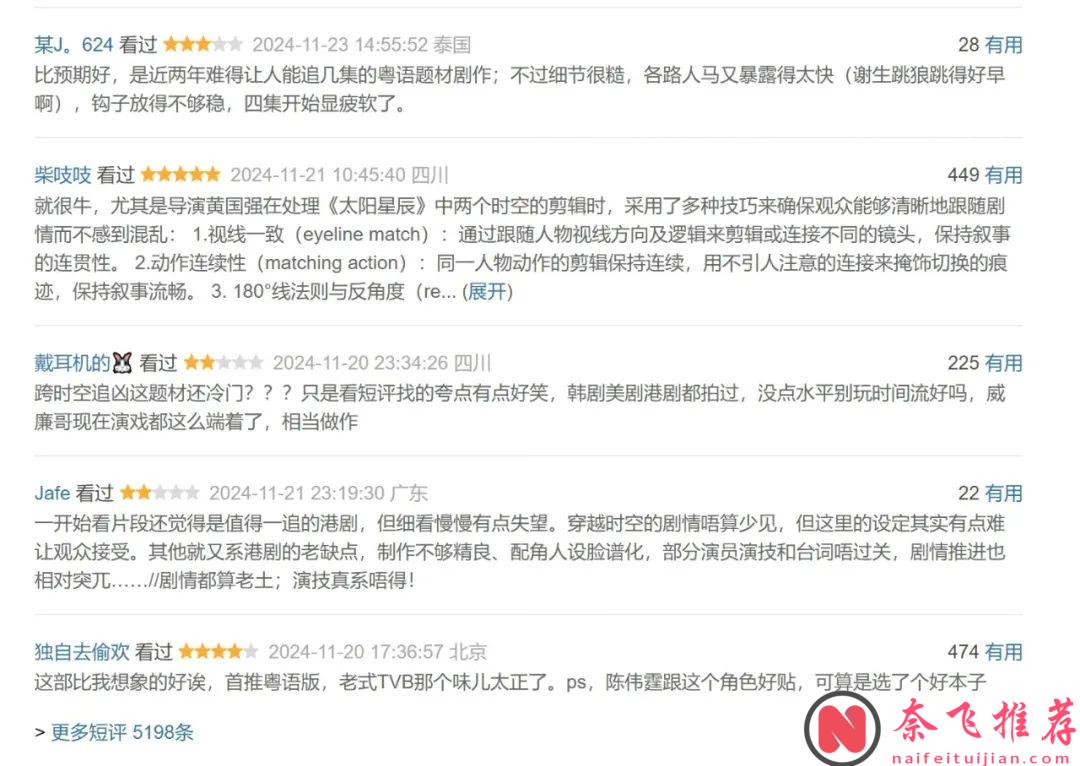 近兩年最好的一部香港犯罪片《太陽星辰》，老式TVB那個味兒超正