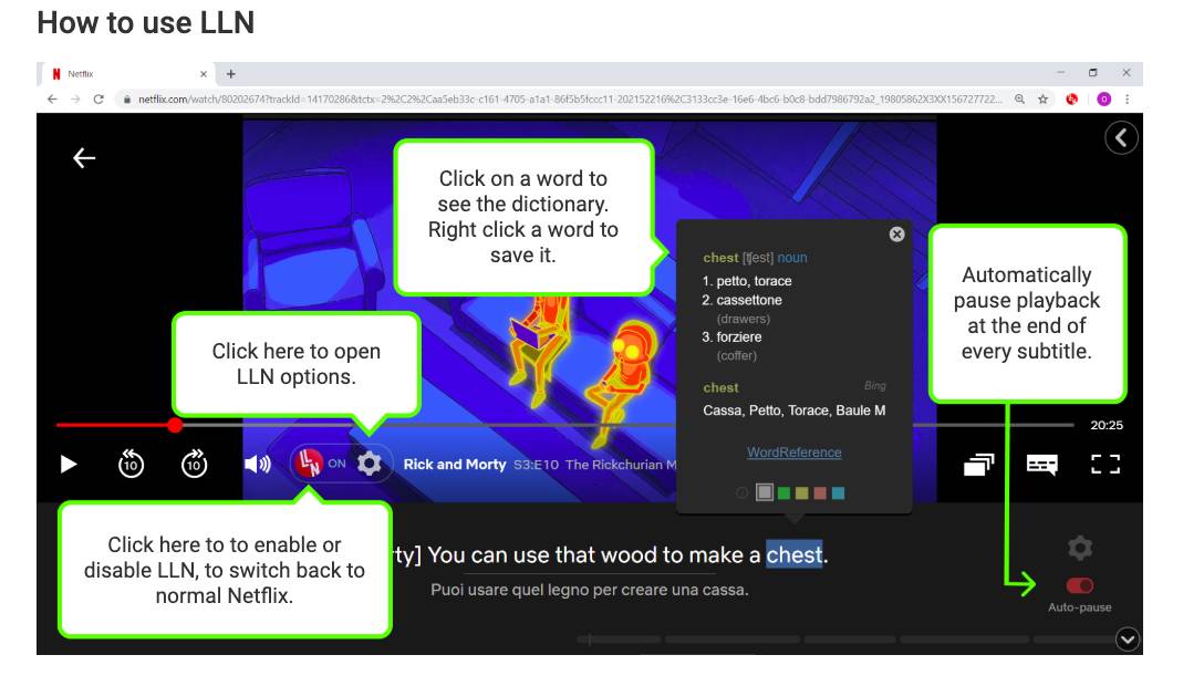 一招打开Netflix双语字幕功能！Chrome扩展插件支持英语、日语、韩语等多种语言，看电影轻松学习外语