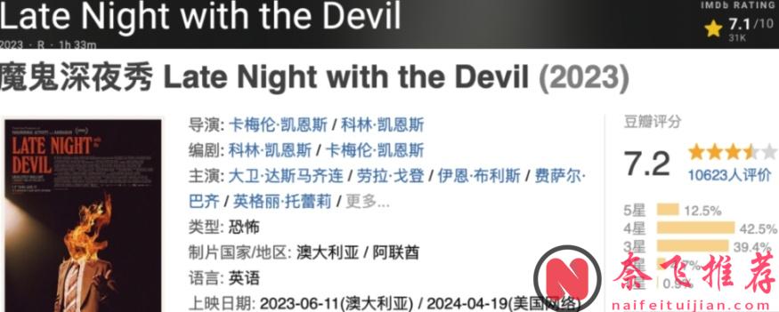 又来一部R级惊悚片电影《魔鬼深夜秀》，现在终于可以看了