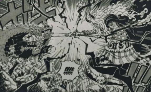海贼王1185话：路飞和伊姆大人对拳，索隆激战索玛兹圣