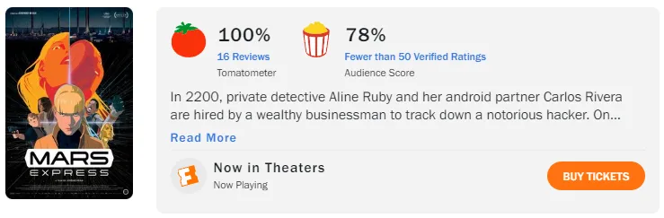 烂番茄100%！赛博朋克脑洞神作《火星叛客/火星特快》！