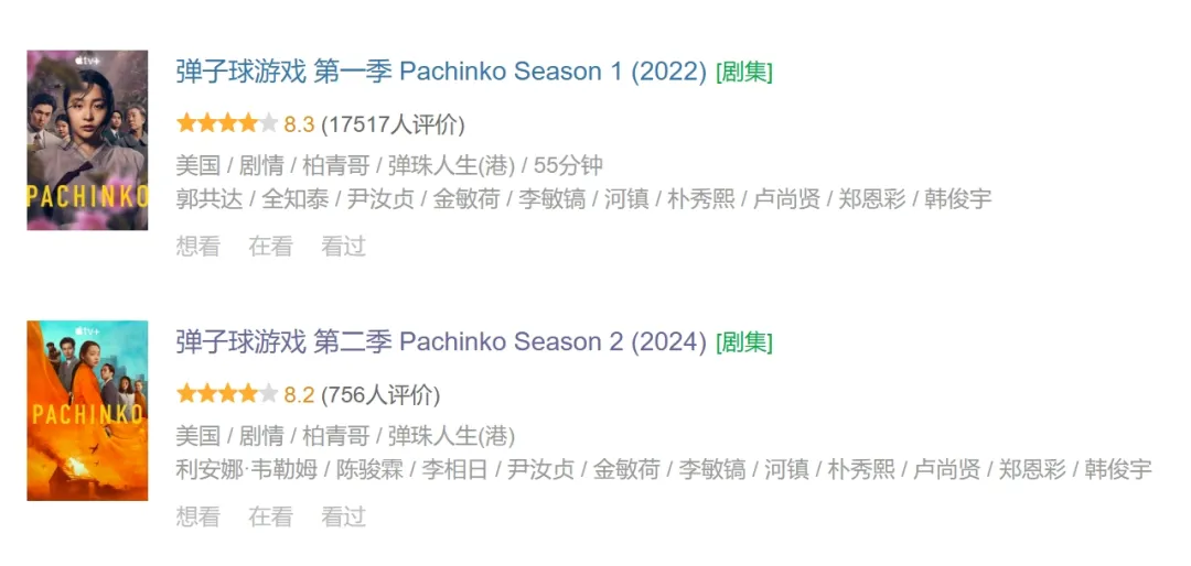 很宏大又很細膩的故事盡在《彈子球遊戲/柏青哥/彈珠人生(港) 第二季》，預定年度最佳！