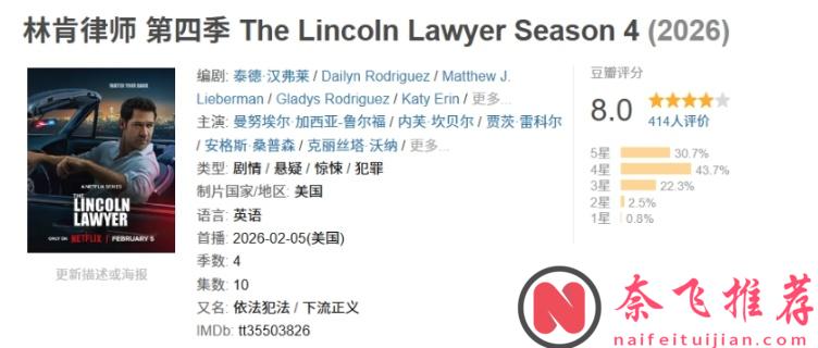 第一集就很刺激，Netflix这部王牌美剧《林肯律师/依法犯法/下流正义》终于回归了