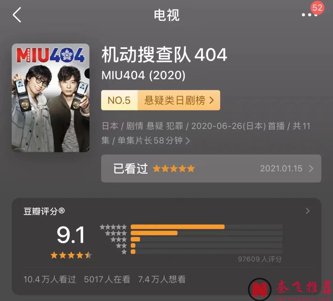 9.1分刑侦破案题材日剧《机动搜查队404 MIU404》想看续集！星野源x菅田将晖