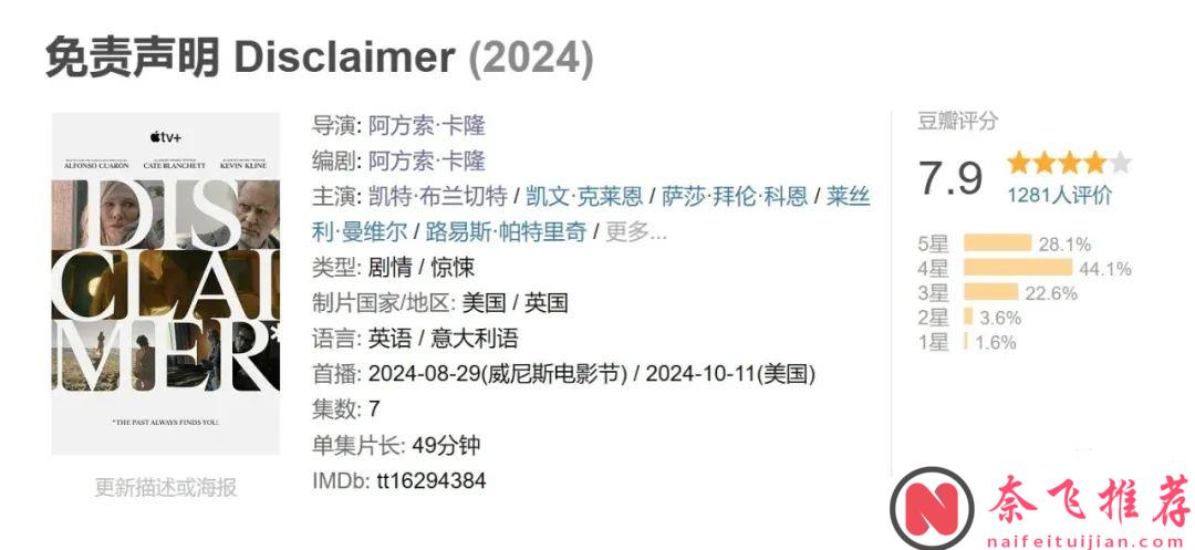 最新高質感美劇《免責宣告/索命書(港)》，女主私密往事被編成小說被兒子和丈夫讀了，一切都失控了！