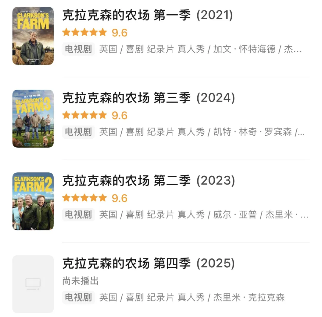 季季9.6分，英國劇王《克拉克森的農場》第五季也穩了！