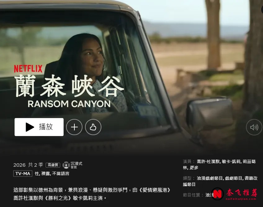Netflix美國區劇集熱播榜TOP10一覽