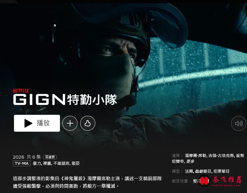 Netflix美國區劇集熱播榜TOP10一覽