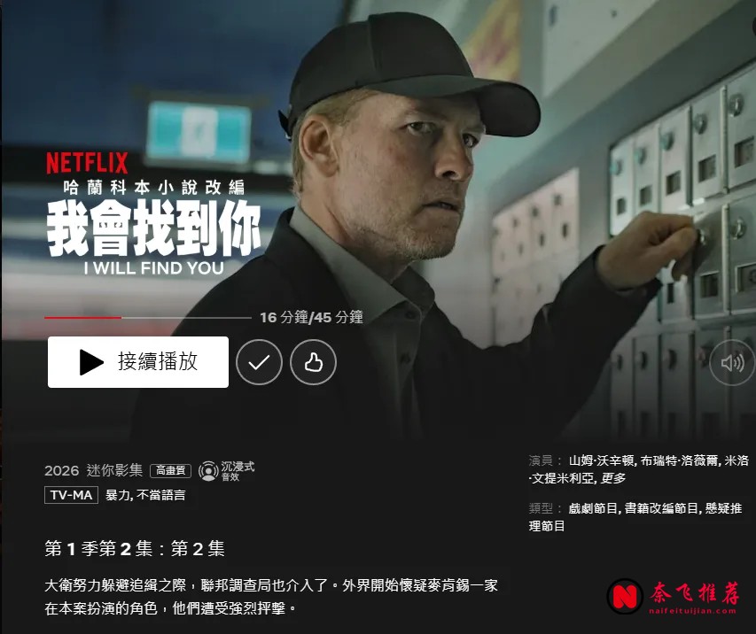 Netflix美國區劇集熱播榜TOP10一覽