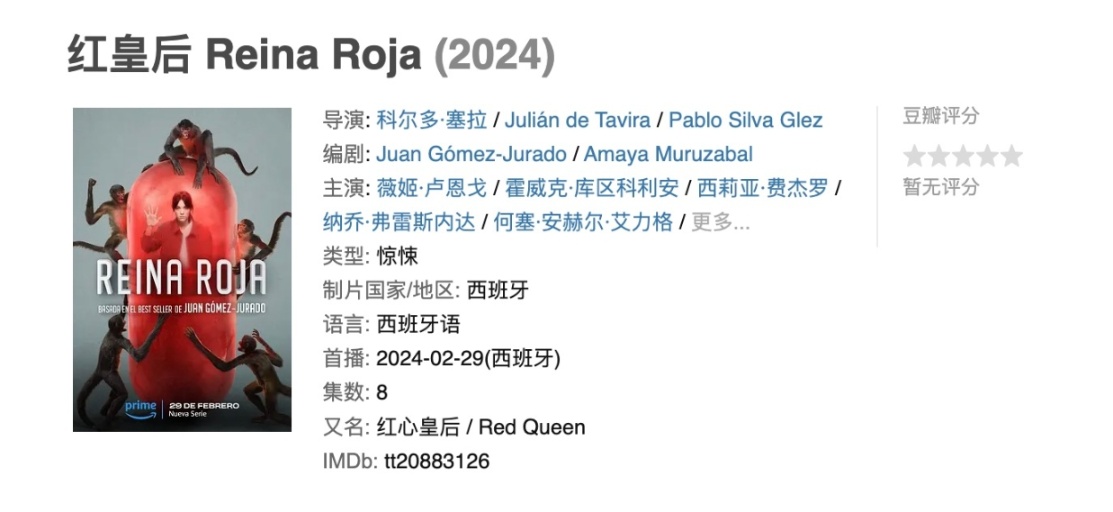 2024年最新西班牙驚悚懸疑劇《紅皇后》上映啦！2024年不可多得的好劇