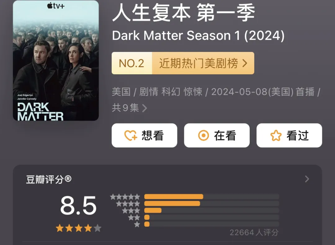 8.5分，年度高分烧脑科幻剧《人生复本》续订第二季