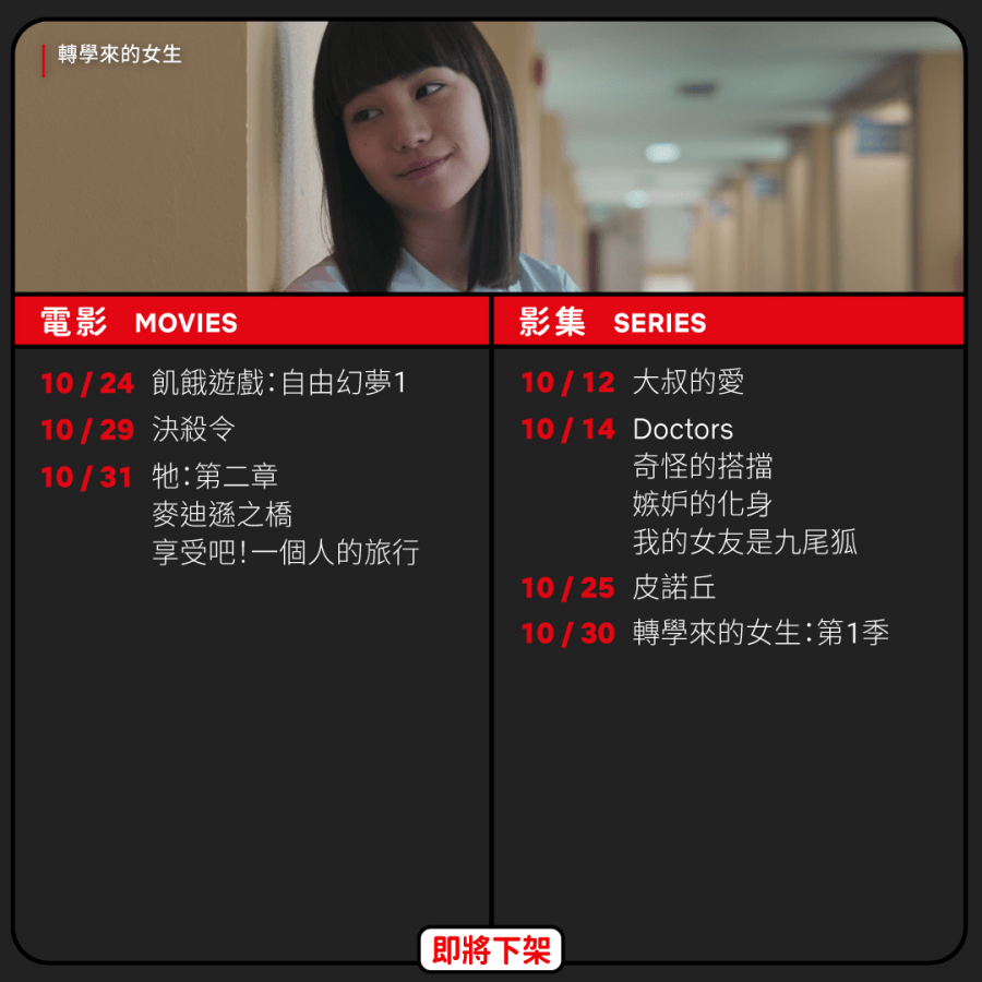 Netflix 10 月下架哪些电影？ 上架及下架片单整理