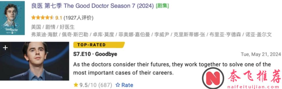 治癒美劇《良醫/好醫生》劇如其名，救死扶傷是醫生的本職，但做一個好醫生遠不止於此！