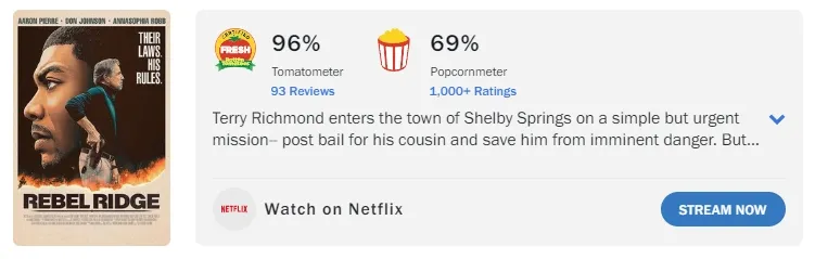 烂番茄96%，Netflix新爆款《逆岭/叛军岭》首周以3120万播放次数登顶Netflix全球榜单第一