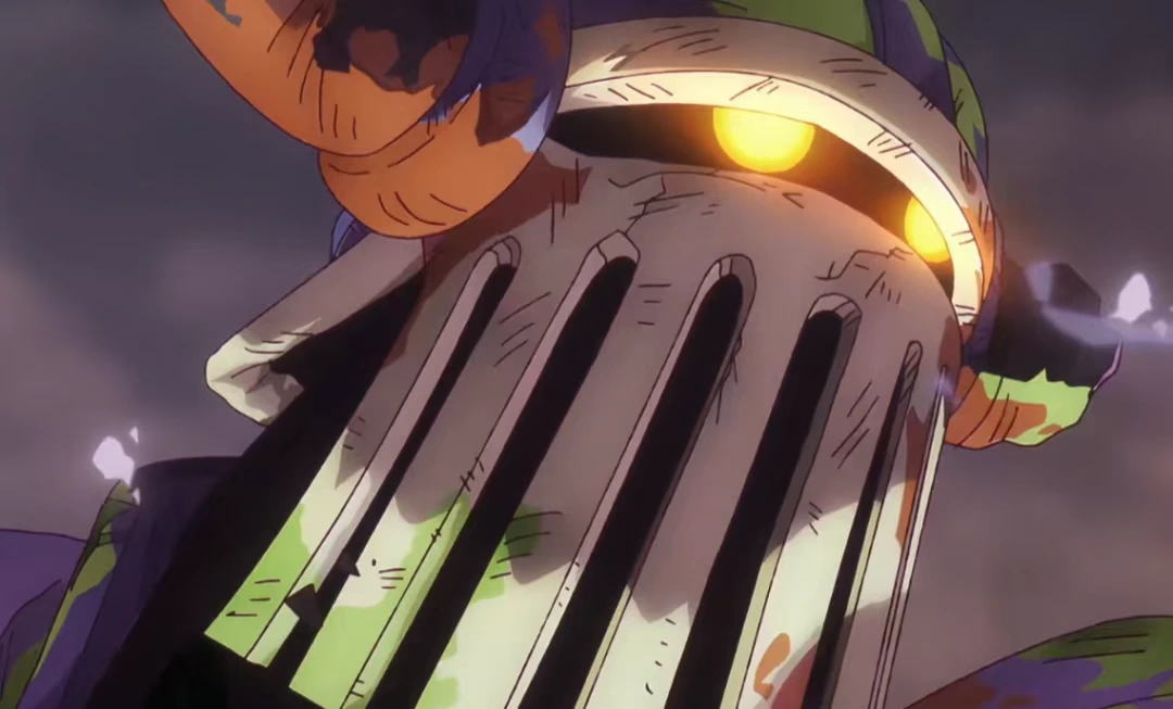 航海王/海贼王1151集：双尼卡组合揍飞马骨，古代机器人爆锤五老星